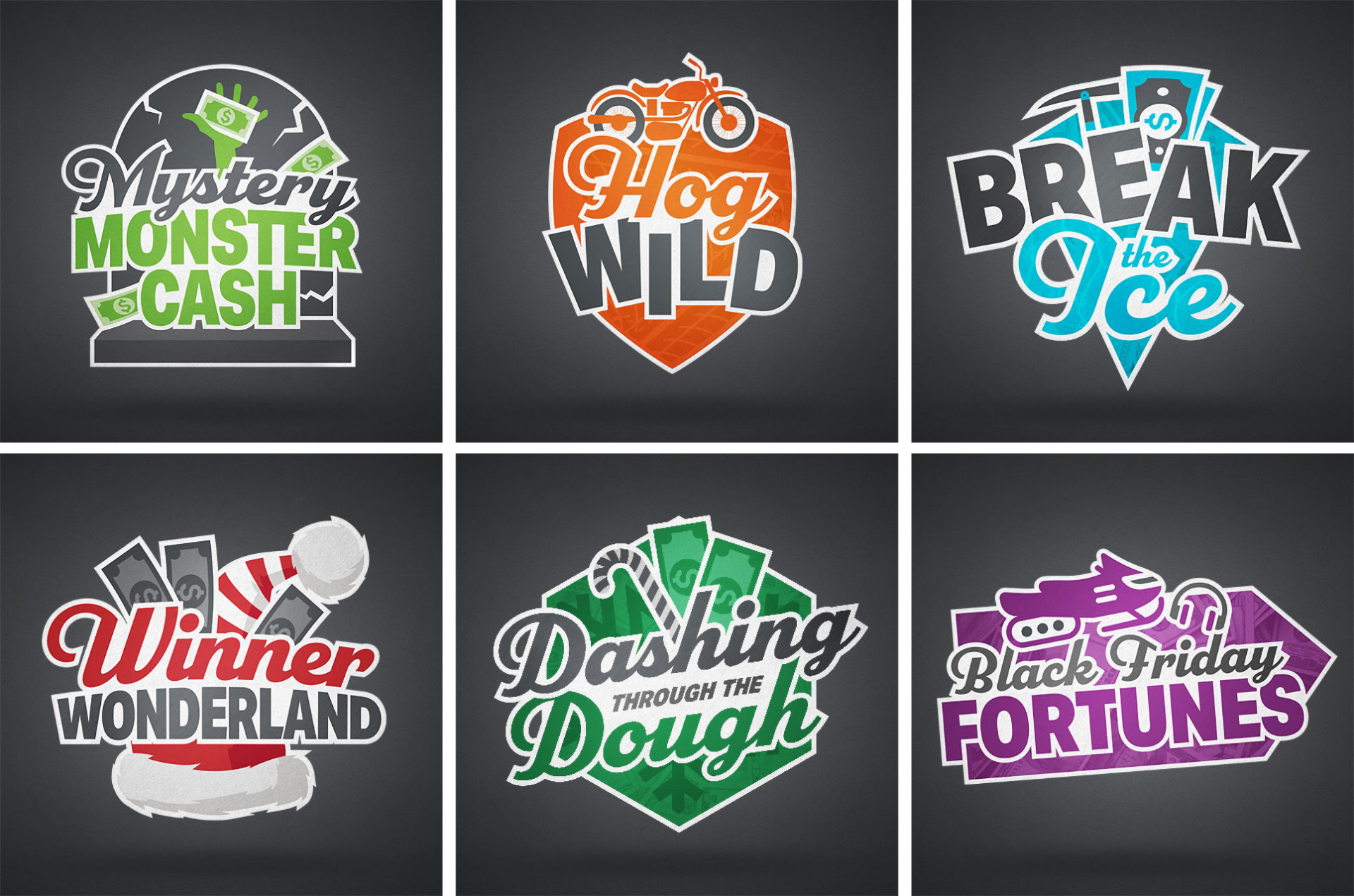 Grand Casino promotion logos.