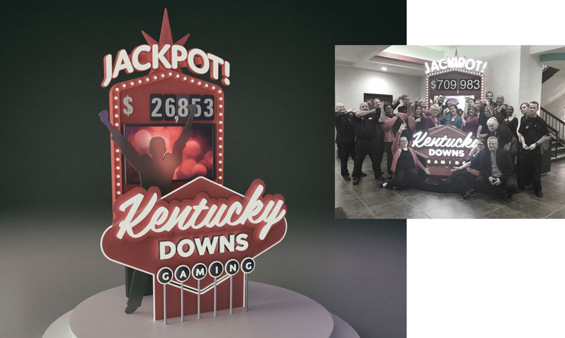 Kentucky Downs Photo Op Installation